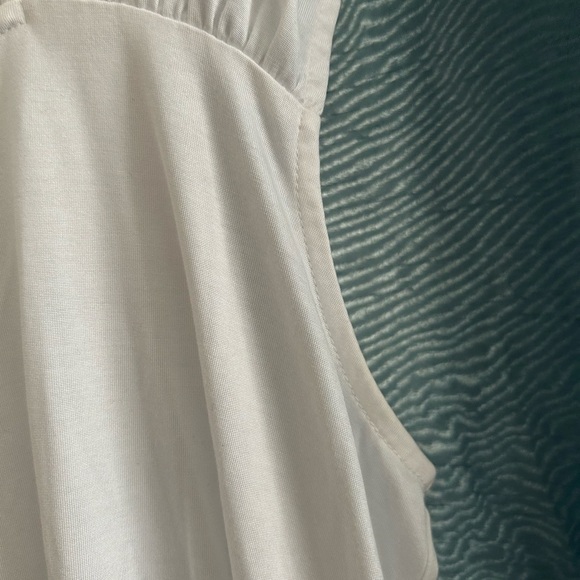 MARBLE white dressy muscle top - XL- new or like new - Picture 3 of 9